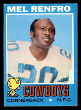 1971 Topps #118 Mel Renfro Very Good  ID: 335385