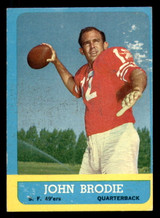 1963 Topps #134 John Brodie VG-EX ID: 337327 1963 Topps #134 John Brodie VG-EX ID: 337327