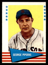 1961 Fleer #134 George Pipgras Miscut Red Sox   ID:338353