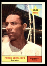 1961 Topps #21 Zoilo Versalles UER Ex-Mint RC Rookie 