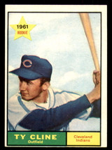 1961 Topps #421 Ty Cline Ex-Mint RC Rookie SP 
