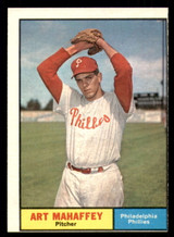 1961 Topps #433 Art Mahaffey Miscut Phillies 1961 Topps #433 Art Mahaffey Miscut Phillies