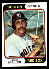 1974 Topps #247 Rick Miller Miscut Red Sox    ID:339399