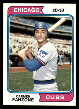 1974 Topps #484 Carmen Fanzone Ex-Mint 1974 Topps #484 Carmen Fanzone Ex-Mint