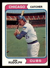 1974 Topps #584 Ken Rudolph Ex-Mint 1974 Topps #584 Ken Rudolph Ex-Mint