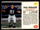 1962 Post Cereal #26 Andy Robustelli Excellent+ 1962 Post Cereal #26 Andy Robustelli Excellent+