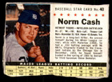 1961 Post Cereal #40 Norm Cash Poor  ID: 342334