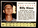 1961 Post Cereal #79 Billy Klaus Excellent  ID: 342373