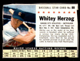 1961 Post Cereal #88 Whitey Herzog Very Good  ID: 342382
