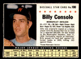 1961 Post Cereal #100 Billy Consolo Very Good  ID: 342399