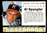 1961 Post Cereal #114 Al Spangler Excellent  ID: 342410