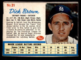1962 Post Cereal #21 Dick Brown Very Good  ID: 342536