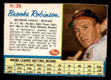 1962 Post Cereal #29 Brooks Robinson Excellent+  ID: 342557