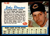 1962 Post Cereal #42 John Romano Excellent  ID: 342581