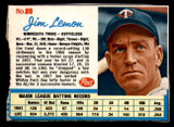 1962 Post Cereal #89 Jim Lemon Very Good  ID: 342678