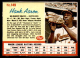 1962 Post Cereal #149 Hank Aaron Ex-Mint  ID: 342786