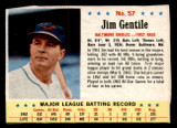 1963 Post Cereal #57 Jim Gentile VG-EX 