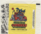 1980 Topps Weird Wheels Wrapper #*sku34523 1980 Topps Weird Wheels Wrapper #*sku34523