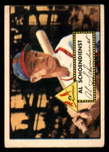 1952 Topps #91 Red Schoendienst Miscut Cardinals   ID:345532