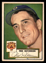 1952 Topps #126 Fred Hutchinson Very Good 