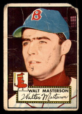 1952 Topps #186 Walt Masterson Poor 