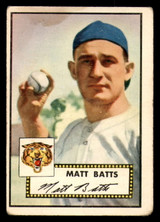 1952 Topps #230 Matt Batts Good 