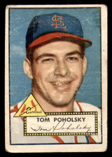 1952 Topps #242 Tom Poholsky Poor RC Rookie 