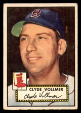 1952 Topps #255 Clyde Vollmer Very Good  ID: 345597