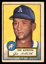 1952 Topps #290 Joe Astroth VG-EX SP 1952 Topps #290 Joe Astroth VG-EX SP