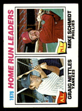 1977 Topps #2 Graig Nettles/Mike Schmidt Home Run Leaders Excellent+  ID: 346388
