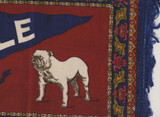 1908 B32 College Pennant Type 2 Large  Yale Bull Dog 13 by 24 3/4 inches With Fringe  #* TOUGH