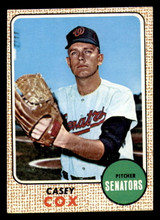 1968 Topps #66 Casey Cox Ex-Mint White Team ID: 346668 1968 Topps #66 Casey Cox Ex-Mint White Team ID: 346668