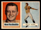 1957 Topps #22 Norm Van Brocklin Excellent  ID: 347619