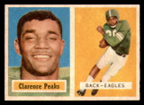 1957 Topps #37 Clarence Peaks Near Mint+ RC Rookie 