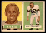 1957 Topps #52 Ken Konz Miscut Browns  ID:347644