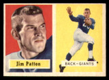 1957 Topps #83 Jim Patton Excellent+ RC Rookie  ID: 347672