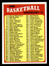 1971-72 Topps #144 NBA Checklist 1-144 ERR NM-Mint 