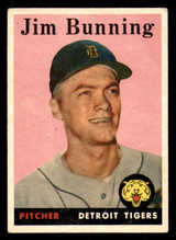 1958 Topps #115 Jim Bunning UER Very Good  ID: 350811