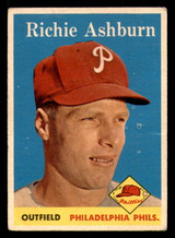1958 Topps #230 Richie Ashburn Very Good ID: 350812 1958 Topps #230 Richie Ashburn Very Good ID: 350812
