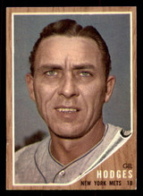 1962 Topps #85 Gil Hodges Very Good  ID: 350970