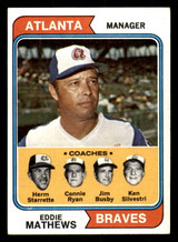 1974 Topps #634 Eddie Mathews MG Ex-Mint 1974 Topps #634 Eddie Mathews MG Ex-Mint