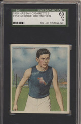 1910 Mecca Cigarettes Champion Athlete George Obermyer SGC 60 EX 5 #* 1910 Mecca Cigarettes Champion Athlete George Obermyer SGC 60 EX 5 #*