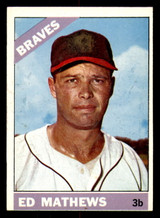 1966 Topps #200 Eddie Mathews Excellent+ ID: 351768 1966 Topps #200 Eddie Mathews Excellent+ ID: 351768