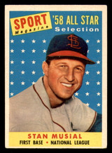 1958 Topps #476 Stan Musial AS TP Ink on Back Cardinals AS TP ID:352315 1958 Topps #476 Stan Musial AS TP Ink on Back Cardinals AS TP ID:352315