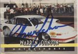Warren Johnson Race Car Driver  Autographic  #*