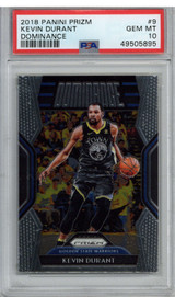 2018 Panini Prizm Dominance # 9  Kevin Durant PSA Gem Mint 10 Golden State Warriors