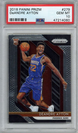 2018 Panini Prizm # 279 DeAndre Ayton PSA Gem Mint 10 Phoenix Suns