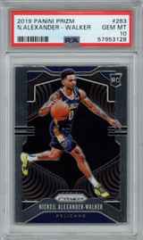 2019 Panini Prizm # 263 Nickeil Alenander-Walker PSA Gem Mint 10 New Orleans Pelicans