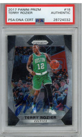 2017 Panini Prizm #18 Terry Rozier PSA DNA Signed Auto Celtics