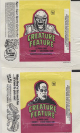 1980 Topps Creature Features 4 Different Wrappers  #*sku34963